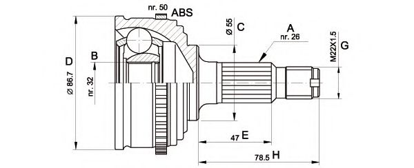 OPEN PARTS CVJ5050.10