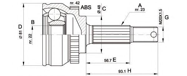 OPEN PARTS CVJ5193.10