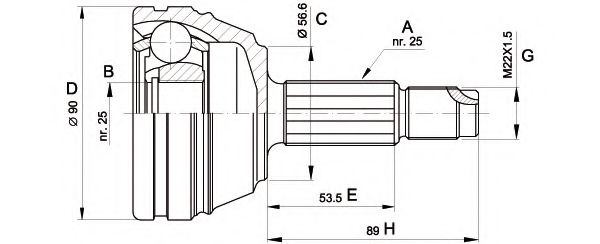 OPEN PARTS CVJ5198.10