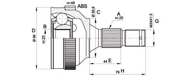 OPEN PARTS CVJ5208.10