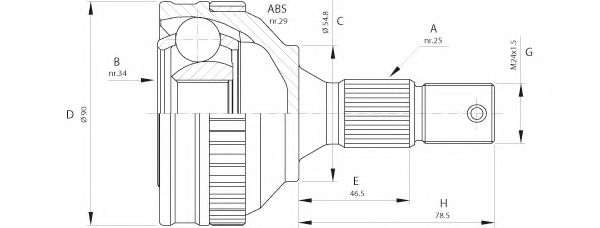 OPEN PARTS CVJ5216.10