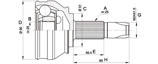 OPEN PARTS CVJ5252.10