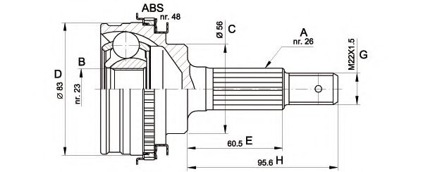 OPEN PARTS CVJ5337.10