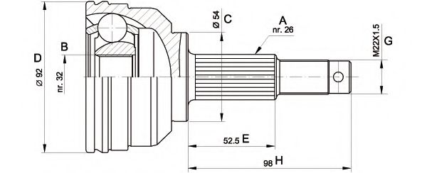 OPEN PARTS CVJ5345.10