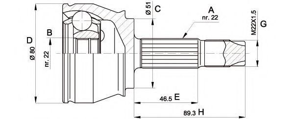 OPEN PARTS CVJ5361.10