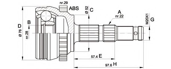 OPEN PARTS CVJ5387.10