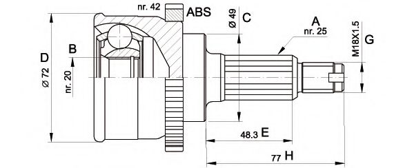 OPEN PARTS CVJ5479.10