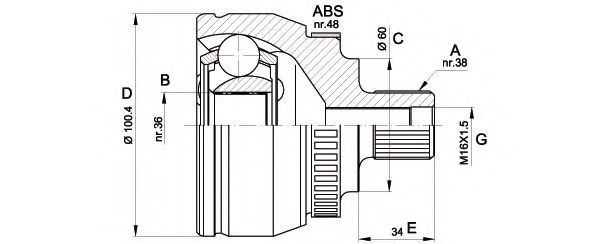 OPEN PARTS CVJ5516.10