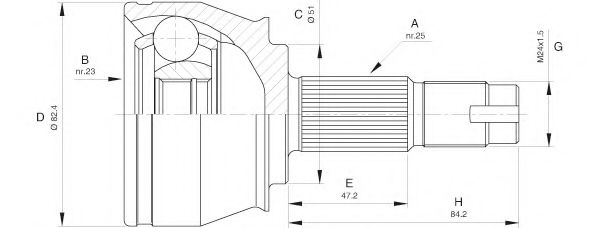 OPEN PARTS CVJ5532.10