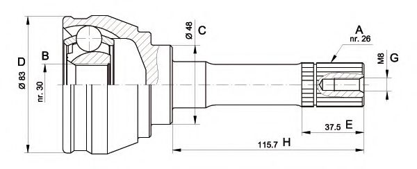 OPEN PARTS CVJ5569.10