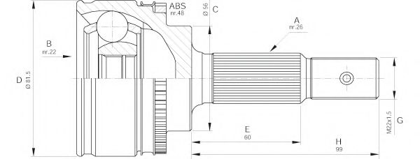 OPEN PARTS CVJ5587.10