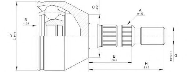 OPEN PARTS CVJ5602.10