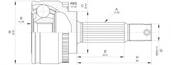 OPEN PARTS CVJ5607.10