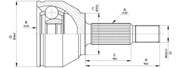 OPEN PARTS CVJ5681.10