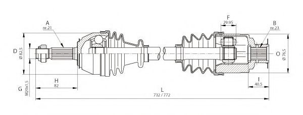 OPEN PARTS DRS6021.00