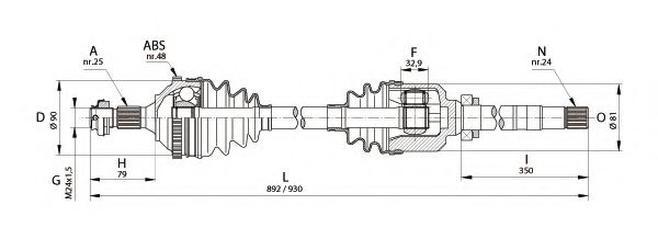 OPEN PARTS DRS6217.00