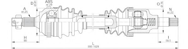 OPEN PARTS DRS6222.00