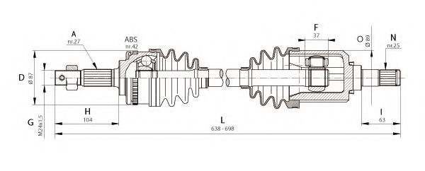 OPEN PARTS DRS6325.00