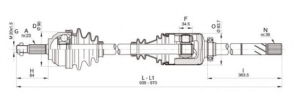 OPEN PARTS DRS6344.00