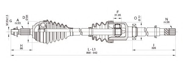 OPEN PARTS DRS6355.00