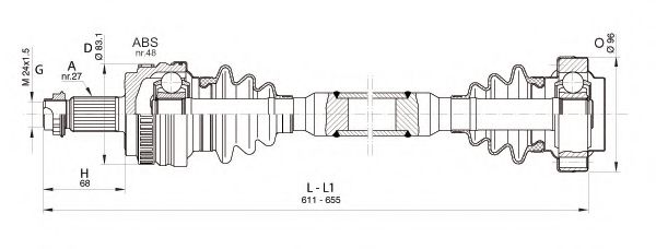 OPEN PARTS DRS6360.00