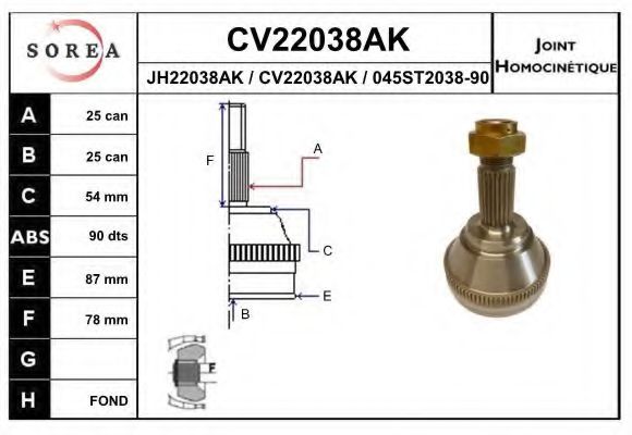 EAI CV22038AK