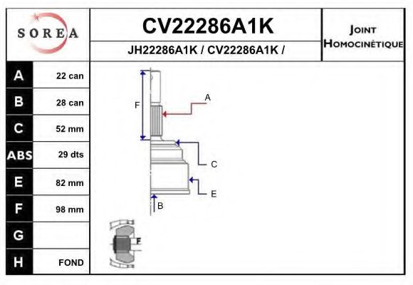 EAI CV22286A1K