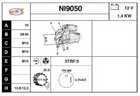 SNRA NI9050