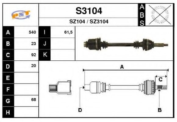 SNRA S3104