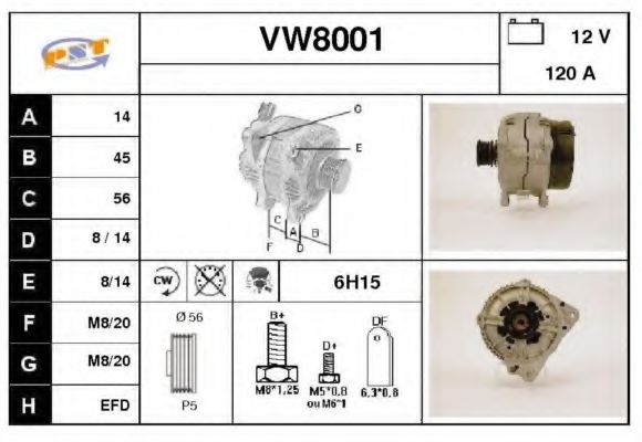 SNRA VW8001