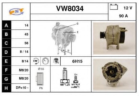 SNRA VW8034