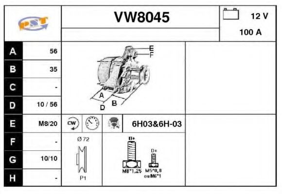 SNRA VW8045