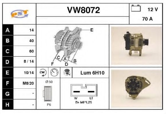 SNRA VW8072