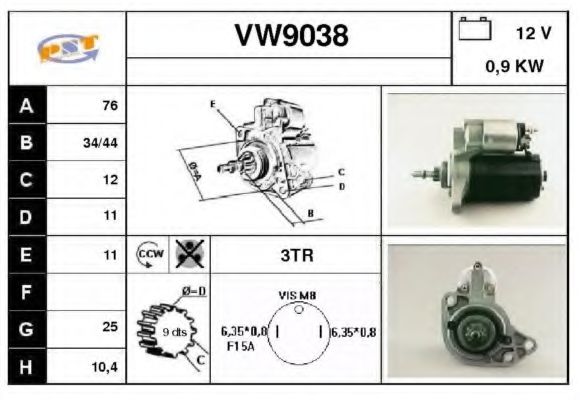 SNRA VW9038