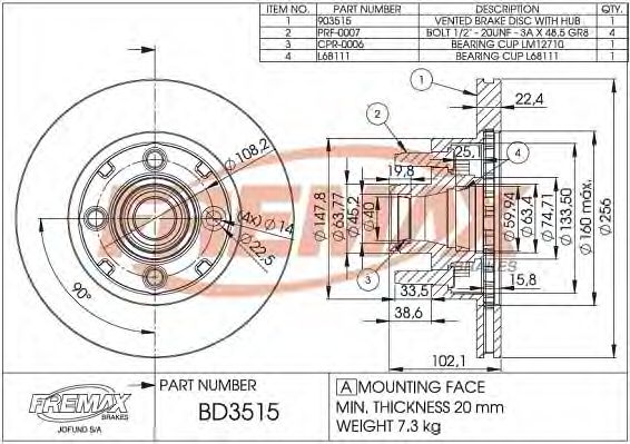 FREMAX BD-3515