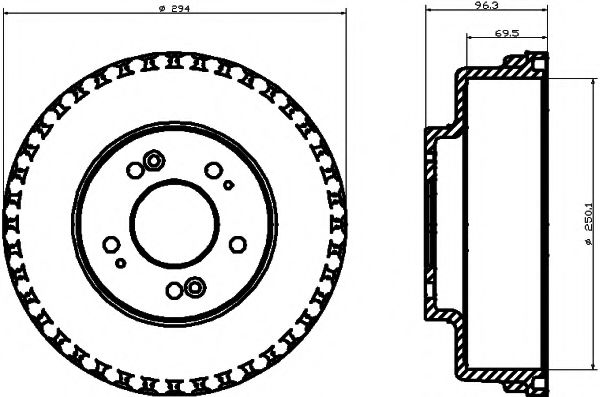 HELLA PAGID 8DT 355 300-931