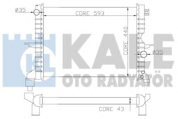 KALE OTO RADYATÖR 350400