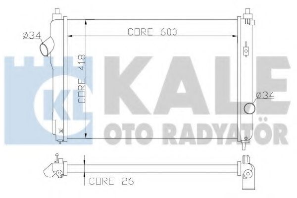 KALE OTO RADYATÖR 355100