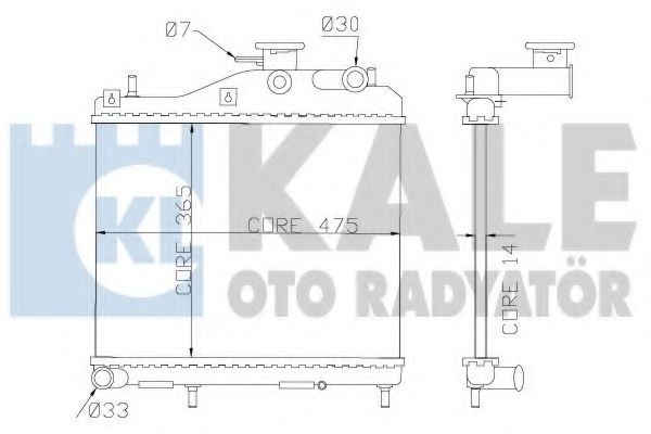 KALE OTO RADYATÖR 358200