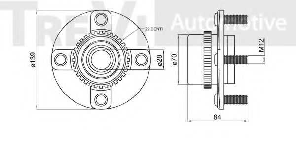 TREVI AUTOMOTIVE WB1456