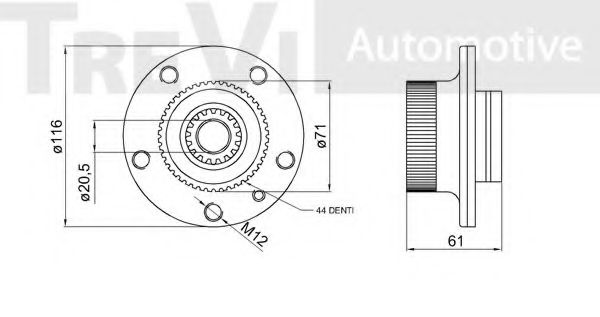 TREVI AUTOMOTIVE WB1564