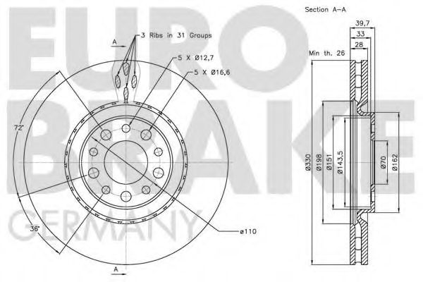 EUROBRAKE 5815201023