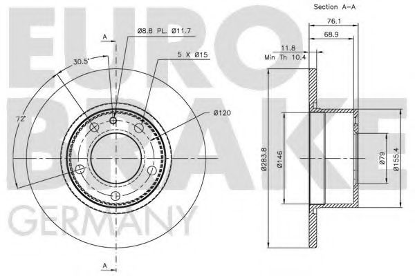 EUROBRAKE 5815201512