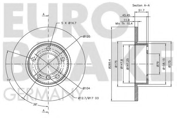 EUROBRAKE 5815201524