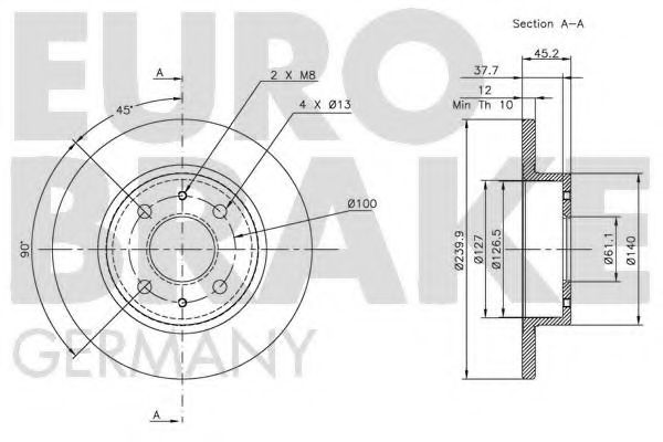 EUROBRAKE 5815202216