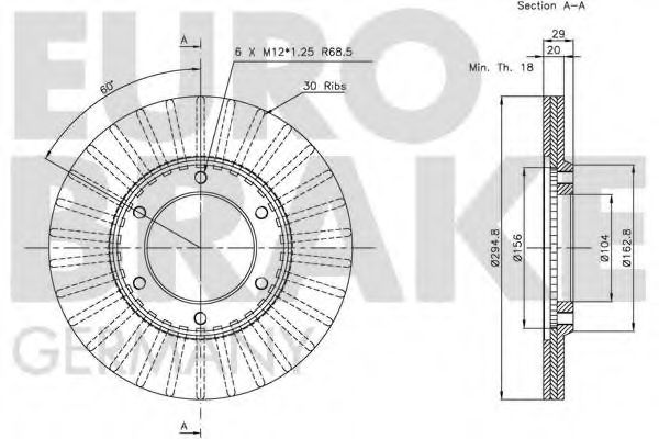 EUROBRAKE 5815202227