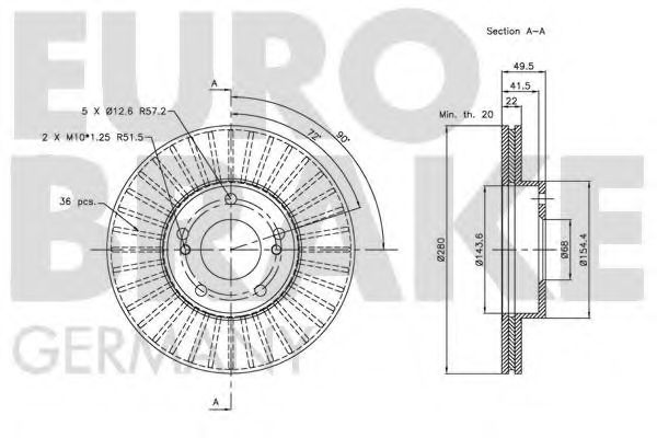 EUROBRAKE 5815202247