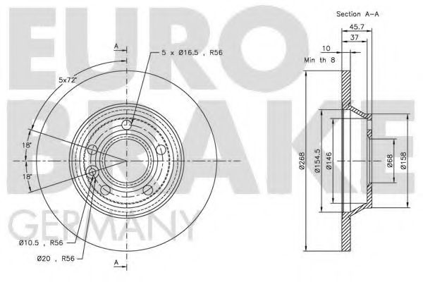 EUROBRAKE 5815202546