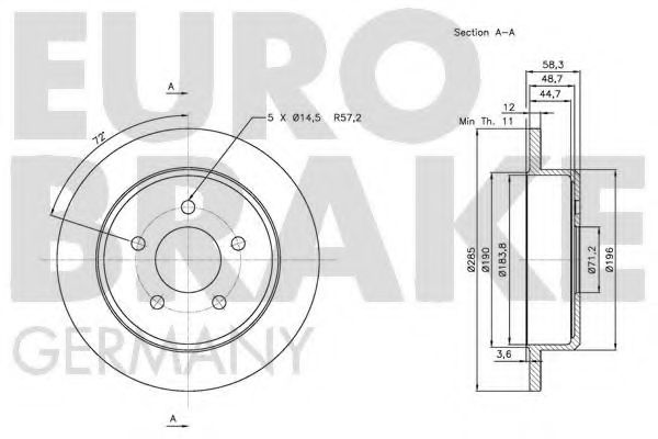 EUROBRAKE 5815202572