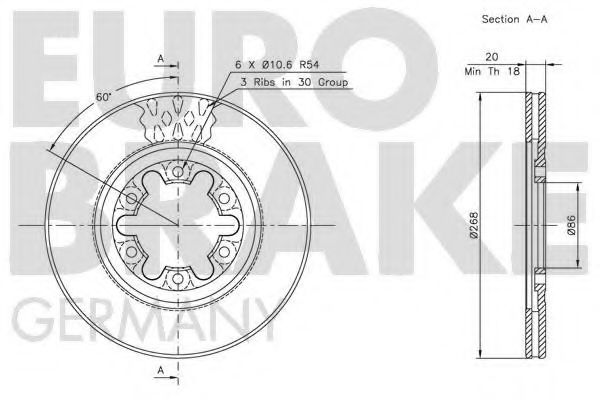 EUROBRAKE 5815203224